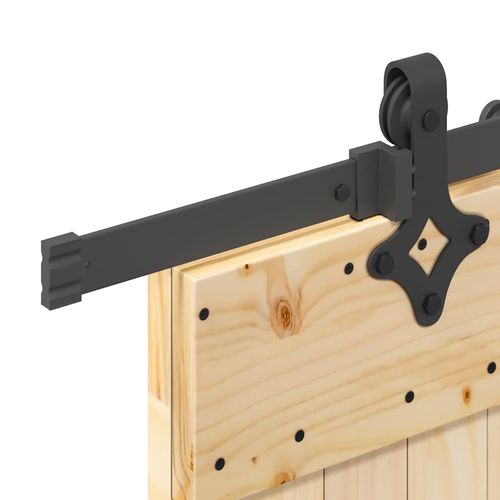 Drzwi przesuwne z osprzętem, 85x210 cm, lite drewno sosnowe na Arena.pl