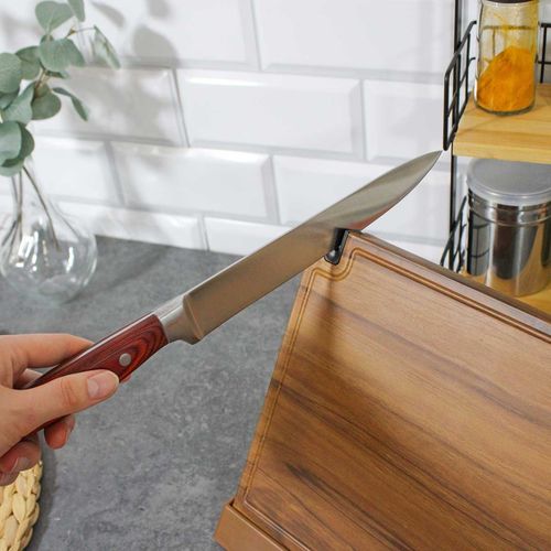 drewniany stojak magnetyczny na noże z ostrzałką 3770 na Arena.pl