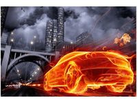 60X40CM MKNĄCE AUTO OBRAZ