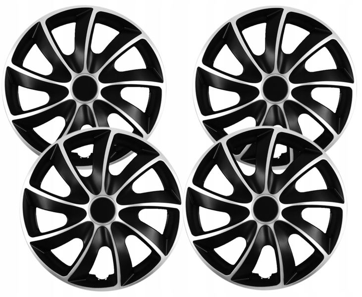 Kołpaki NRM Quad Bicolor Silver-Black rozmiar 13” zdjęcie 1