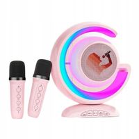 BEZPRZEWODOWY ZESTAW DO KARAOKE DLA DZIECI BLUETOOTH GŁOŚNIK + 2 MIKROFONY