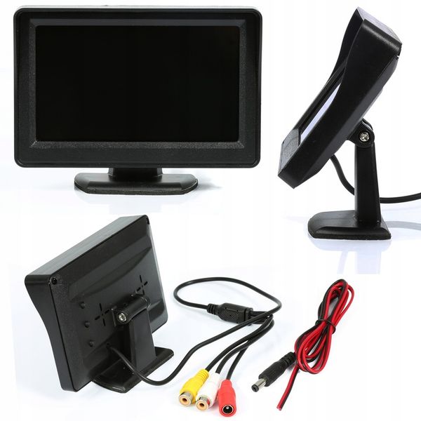 MONITOR LCD 4,3'' KAMERA COFANIA PARKOWANIA DVD zdjęcie 1