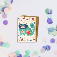 Mini Karnet B8 Kot Turkus