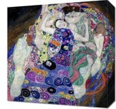 Obraz 40x40cm Dziewica, Gustaw Klimt Vintage do Salonu