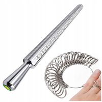 MIARKA JUBILERSKA DO MIERZENIA PALCÓW PIERŚCIONKA OBRĄCZEK STALOWA