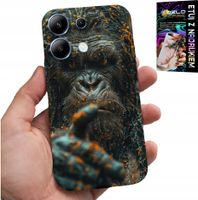 ETUI DO XIAOMI NOTE 13 4G - MAŁPA, MAŁPKA, GORYL, ZWIERZĘTA + SZKŁO