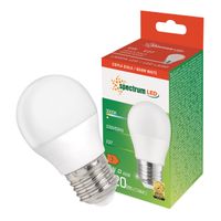 Żarówka LED kulka E27  kulka 6W=50W barwa ciepła WW WOJ+13024 SPECTRUM LED