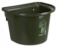 Żłób na paszę Oliwkowy dla Koni Bydła z zawiesiem zawieszany Kerbl 12 l