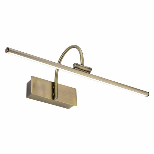 Galeryjka LAMPA ścienna GIOTTO LED 8168 Nowodvorski metalowa OPRAWA kinkiet LED 8W 3000K nad obrazy mosiądz zdjęcie 1