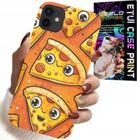 ETUI DO IPHONE 12 - SŁODKIE UŚMIECHNIĘTE PIZZE CASE + SZKŁO