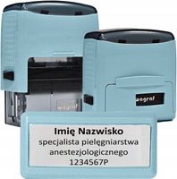 Pieczątka Wagraf B2s do 4 wersów - 12 kolorów obudowy - IMIENNA - FIRMOWA