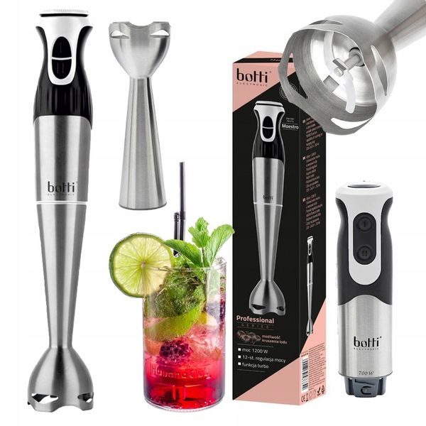 BLENDER RĘCZNY MIKSER ROZDRABNIACZ ROBOT MOC 1200W REGULACJA OBROTÓW TURBO zdjęcie 6