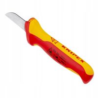 NÓŻ DO KABLI IZOLOWANY VDE ERGONOMICZNY ANTYPOŚLIZGOWY 50MM OSTRZE KNIPEX