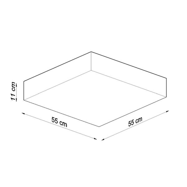 Plafon HORUS 55 szary zdjęcie 4