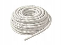 Wąż elastyczny, wzmocniona spiralna rurka PVC, przewód do skroplin 16mm 30m