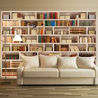 Fototapeta - Domowa biblioteczka 350x245