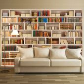 Fototapeta - Domowa biblioteczka 350x245