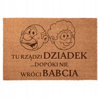 PERSONALIZOWANA WYCIERACZKA NA DZIEŃ BABCI I DZIADKA KOKOSOWA 40X60 CM