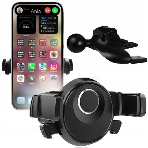 UCHWYT DO KRATKI NAWIEWU DO SLOTU CD NA TELEFON SMARTFON DO AUTA WEBSKI na Arena.pl