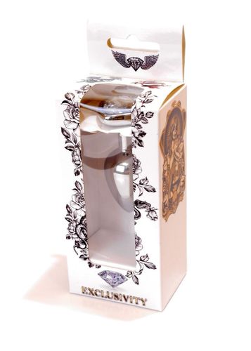 plug jewellery silver  heart plug  clear na Arena.pl