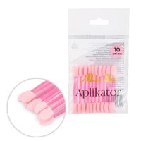 10x MollyNails Aplikator pacynka do wcierania pyłków różowy