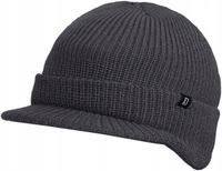 2X CZAPKA ZIMOWA MĘSKA DAMSKA Z DASZKIEM BRANDIT SHIELD CAP NA ZIMĘ ANTRACY