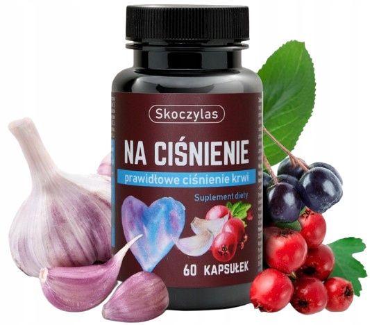 SKOCZYLAS Na ciśnienie ARONIA POTAS CZOSNEK GŁÓG 2x60 kapsułek zdjęcie 3