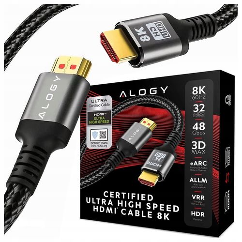 Kabel HDMI 2.1 PREMIUM ULTRA High Speed 10K 8K/60HZ 4K/120 1m na Arena.pl