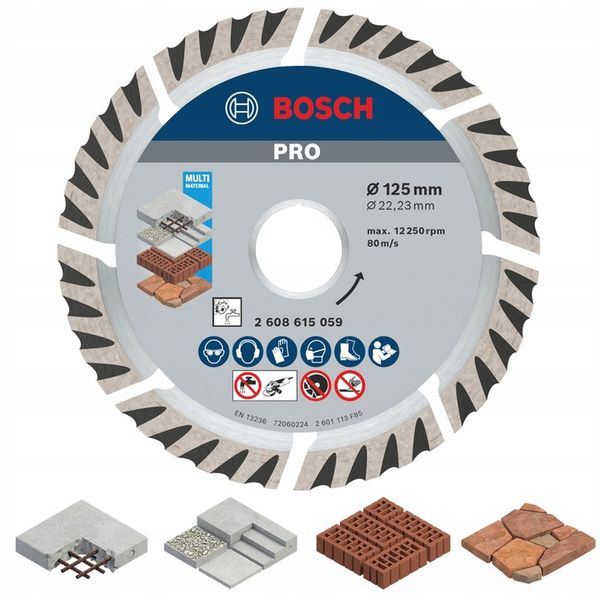 BOSCH TARCZA DIAMENTOWA 125mm UNI BETON CEGŁA TYNK zdjęcie 1