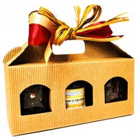 ZESTAW PREZENTOWY W WALIZECZCE 2xherbata owocowa, owoce w miodzie