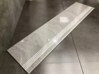 Szare MARMUROWE płytki schodowe polerowane 100x30