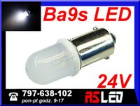 żarówka LED T4W ba9s dyfuzyjna matowa 24v biała zimna