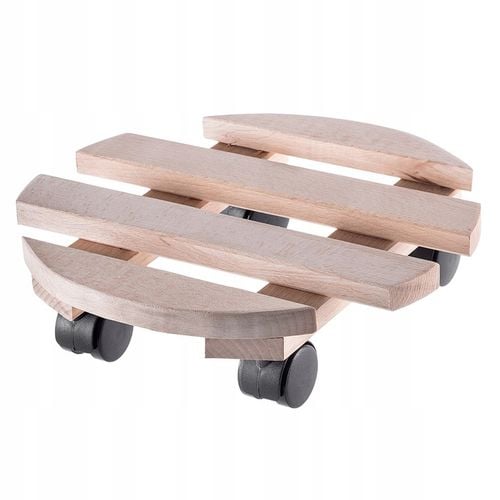 PODSTAWKA POD DONICZKĘ DONICĘ NA KÓŁKACH DREWNIANA OKRĄGŁA PODEST 30 na Arena.pl