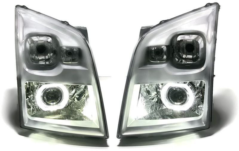 LAMPY FORD TRANSIT MK7 VII BI XENON SOCZEWKI RINGI barwaxenon 6000k