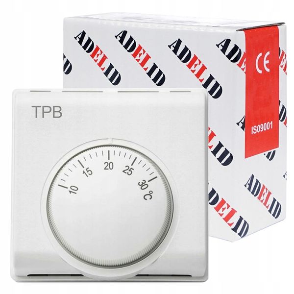 TERMOSTAT POKOJOWY REGULATOR TEMPERATURY BIMETAL zdjęcie 1
