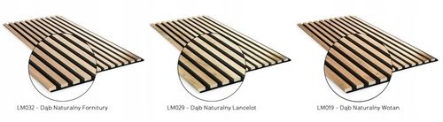 LAMELE NA PŁYCIE 46x275 ŚCIENNE PANELE AKUSTYCZNE DĄB NATURALNY WOTAN INNE na Arena.pl