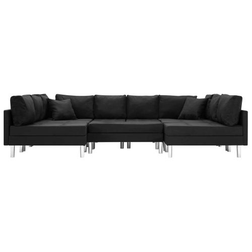 Sofa Modułowa, Tkanina, Czarna na Arena.pl