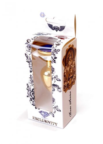 plug jewellery gold plug  dark blue na Arena.pl