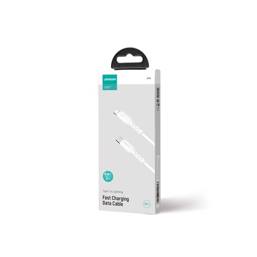 kabel przewód do iphone flash-charge series usb-c - lightning 30w 2m biały na Arena.pl