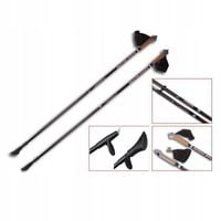 Kijki Nordic Walking Titanium 105 cm Lekkie Wytrzymałe Z Pół-Rękawicą
