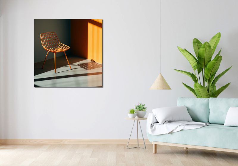 Obraz 90x90cm Świetlista Gra zdjęcie 2