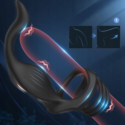 Wibrator prostaty 3w1 pierścień, analny, prostata na Arena.pl