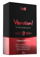 intt tingling gel strawberry 15ml - żel intymny z efektem pulsującym
