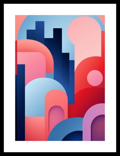 Plakat 25x35cm Miasto Kolorów na Arena.pl