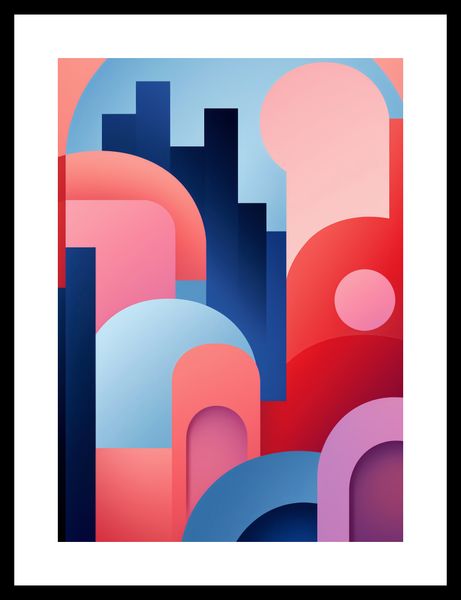 Plakat 25x35cm Miasto Kolorów zdjęcie 3