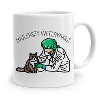 Kubek Dla Weterynarza Najlepszy Weterynarz Prezent Z Nadrukiem Ze Zdjęciem