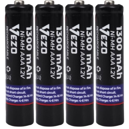 Vezo akumulatorki aaa 1300mah r3 nimh uniwersalne do zabawek pilotów 4 szt na Arena.pl