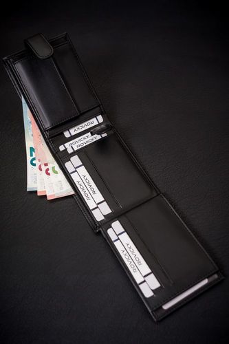 duży portfel męski ze skóry ekologicznej w orientacji poziomej - 4u cavaldi na Arena.pl