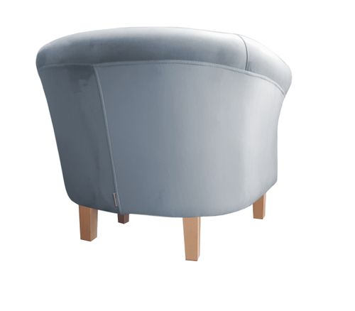 Fotel Milo nogi buk szary błękit BL06 na Arena.pl
