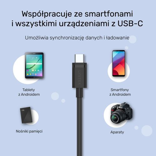 Unitek przewód USB 3.1 typ A - typ C M-M 2 m na Arena.pl